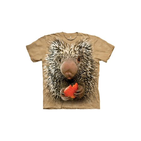 0885361824027 - THE MOUNTAIN SAND 100% COTTON BABY PORCUPINE USA SMITHSONIAN YOUTH T-SHIRT (XL)