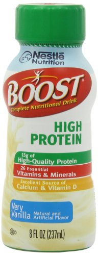 0885366686569 - BOOST HIGH PROTEIN COMPLETE NUTRITIONAL DRINK, VERY VANILLA, 8 FLUID OUNCE (PACK OF 24)