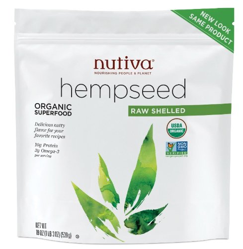 0885367075591 - NUTIVA ORGANIC SHELLED HEMPSEED (STAND-UP POUCH), 19 OUNCE (MAY RECEIVE NEW PACKAGING)