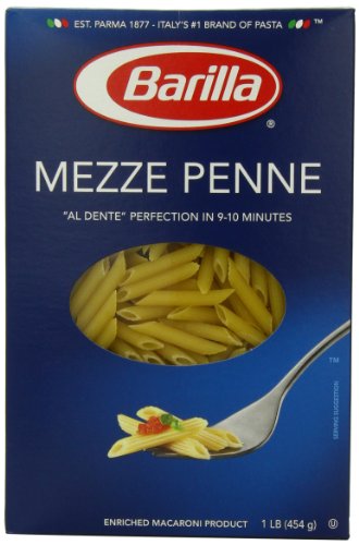 0885367089123 - BARILLA PASTA, MEZZE PENNE, 16 OUNCE (PACK OF 4)