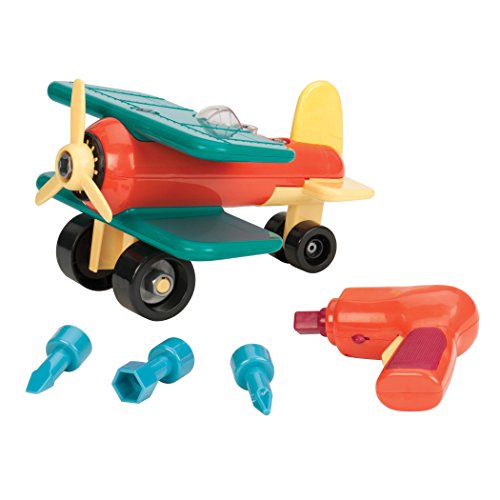 0885367933716 - BATTAT TAKE-A-PART TOY VEHICLES AIRPLANE, GREEN