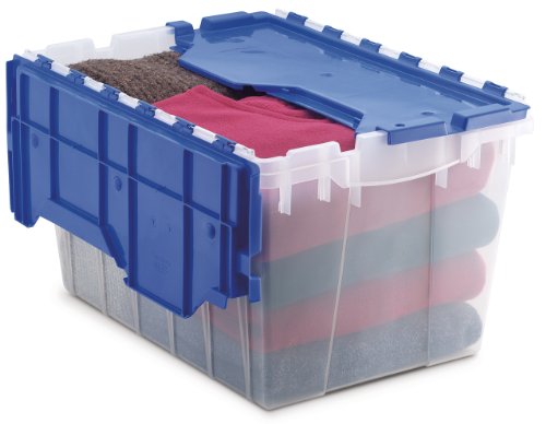 0885371174747 - AKRO-MILS 66486 CLDBL 12-GALLON PLASTIC STORAGE KEEPBOX WITH ATTACHED LID, 21-1/2-INCH BY 15-INCH BY 12-1/2-INCH, SEMI CLEAR