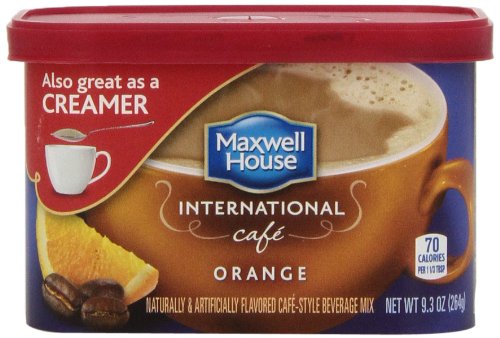 0885376029462 - MAXWELL HOUSE INTERNATIONAL COFFEE ORANGE CAFE, 9.3-OUNCE CONTAINER, (PACK OF 4)