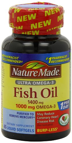 0885376722134 - NATURE MADE ULTRA OMEGA-3 FISH OIL SOFTGELS, 1400 MG, 45 COUNT