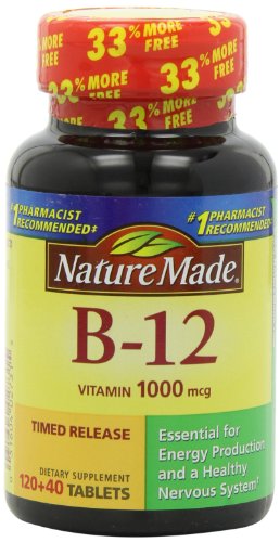 0885376730085 - NATURE MADE VITAMIN B-12 TIMED RELEASE TABLETS, VALUE SIZE, 1000 MCG, 160 COUNT