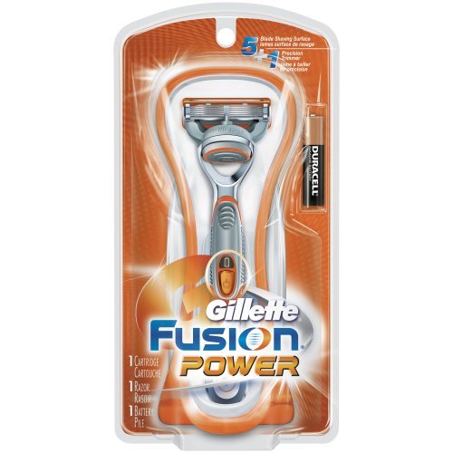 0885376739224 - GILLETTE FUSION POWER RAZOR WITH 1 RAZOR BLADE REFILL AND 1 BATTERY FOR MEN