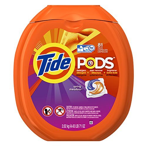 0885376919886 - TIDE PODS SPRING MEADOW HE TURBO LAUNDRY DETERGENT PACS 81-LOAD TUB