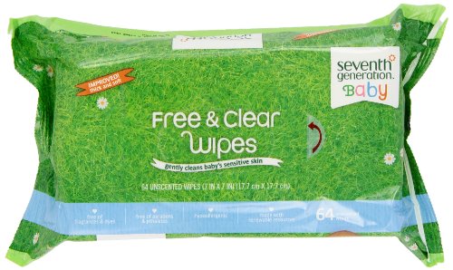 0885387169959 - SEVENTH GENERATION THICK & STRONG FREE AND CLEAR BABY WIPES, 384 COUNT