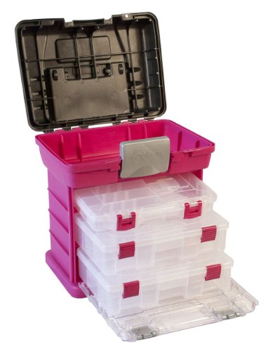 0885388789019 - CREATIVE OPTIONS 1363-85 GRAB N' GO RACK SYSTEM WITH TWO NO.2-3630 DEEP PRO-LATCH ORGANIZERS AND ONE NO.2-3650 ORGANIZER, MAGENTA/SPARKLE GRAY