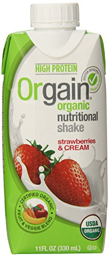 0885390120435 - ORGAIN ORGANIC NUTRITIONAL SHAKE, STRAWBERRIES AND CREAM, 11 FLUID OUNCES, 12-COUNT