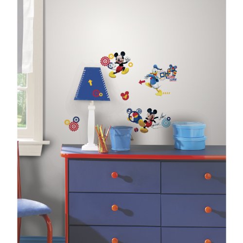 0885395348254 - ROOMMATES RMK2555SCS MICKEY AND FRIENDS MICKEY MOUSE CLUBHOUSE CAPERS PEEL AND STICK WALL DECALS