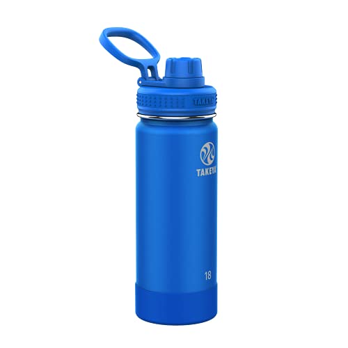 0885395500782 - ACTIVES INSULATED STAINLESS STEEL WATER BOTTLE COBALT 18OZ SPOUT LID