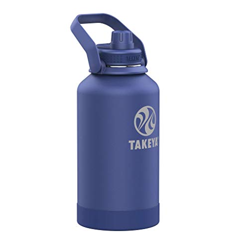0885395530178 - TAKEYA NEWMAN PICKLEBALL INSULATED WATER BOTTLE WITH SPORT SPOUT LID AND EXTRA LARGE CARRY HANDLE, 64OZ RALLY