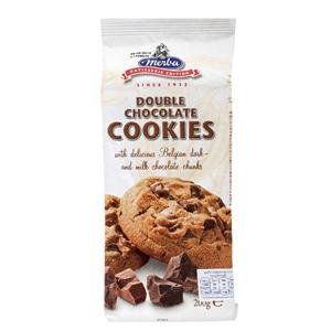 0885400220803 - MERBA DOUBLE CHOCOLATE COOKIES 200G. CARRIER TO SHIPPING INTERNATIONAL USPS, UPS, FEDEX, DHL, 14-28 DAY BY DRAGON SHOPPING THANK YOU
