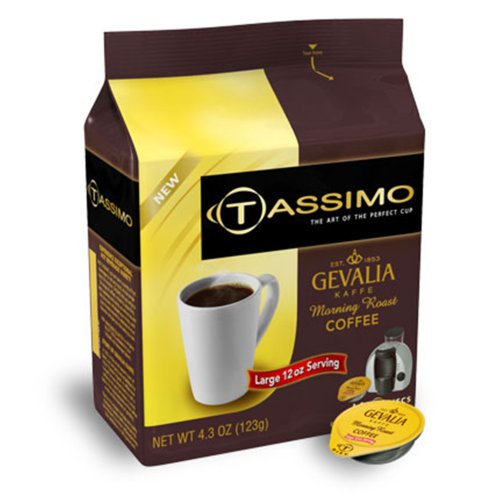 0885400342857 - GEVALIA MORNING ROAST COFFEE TASSIMO DISCS 4.3 OZ