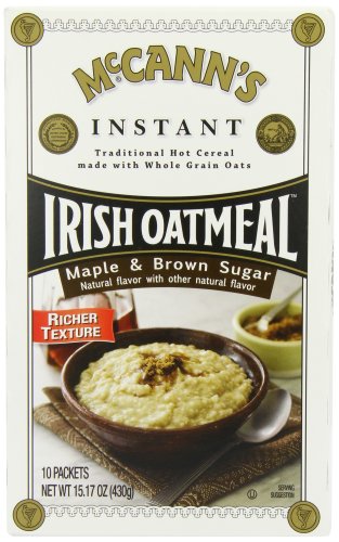 0885400576603 - MCCANN'S INSTANT IRISH OATMEAL, MAPLE & BROWN SUGAR, 10-COUNT BOXES (PACK OF 6)