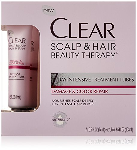 0885401732619 - CLEAR 7 DAY INTENSIVE TREATMENT TUBES, COLOR AND DAMAGE REPAIR, 7 COUNT