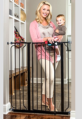 0885409391061 - REGALO DELUXE EASY STEP EXTRA TALL GATE, BLACK