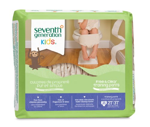 0885410824688 - SEVENTH GENERATION TRAINING PANTS 2T-3T, 25 COUNT (PACK OF 4)