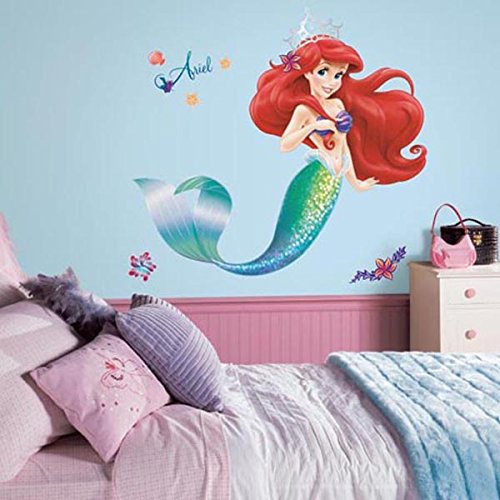 0885411897827 - ROOMMATES RMK2360GM THE LITTLE MERMAID PEEL AND STICK GIANT WALL DECALS, 1-PACK