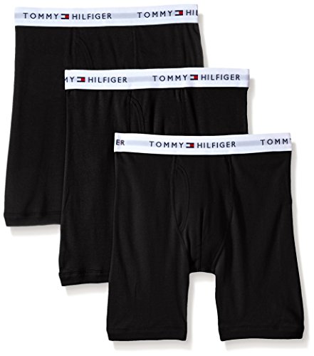Tommy Hilfiger Pacote com 3 cuecas boxer masculinas micro clássicas, Azul  novo, GG