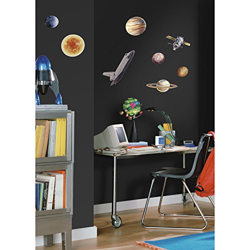 0885421600646 - ROOMMATES RMK1003SCS SPACE TRAVEL PEEL AND STICK WALL DECALS