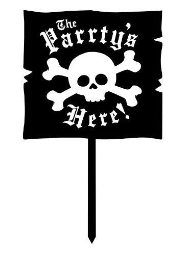 0885421898739 - CREATIVE CONVERTING PIRATE PARRTY PLASTIC YARD SIGN