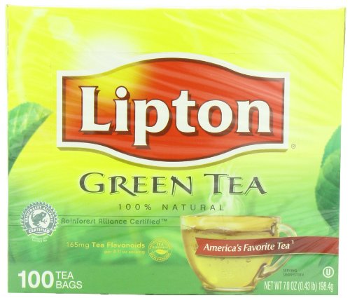 0885425665924 - LIPTON GREEN TEA, 100% NATURAL 100 CT
