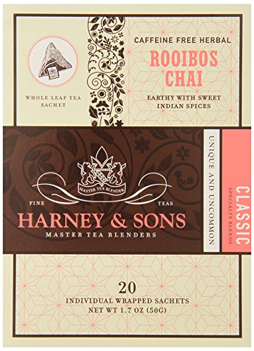0885427523437 - HARNEY AND SONS ROOIBOS CHAI TEA, 20 COUNT (PACK OF 6)