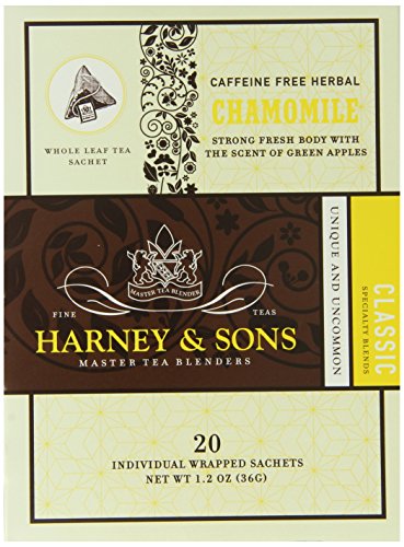 0885427867487 - HARNEY AND SONS CHAMOMILE, CAFFEINE-FREE HERBAL 20 SACHETS PER BOX