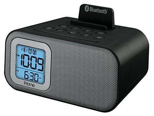 0885442964567 - IHOME IBT22BX BLUETOOTH BEDSIDE DUAL ALARM CLOCK WITH USB CHARGING AND LINE-IN (