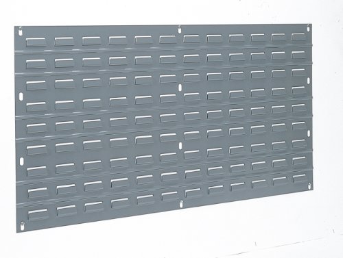 0885449395081 - AKRO-MILS 30136 LOUVERED STEEL PANEL FOR MOUNTING AKROBINS, 36-INCH W BY 19-INCH H, GREY