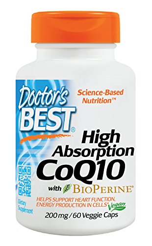 0885460350359 - DOCTOR'S BEST HIGH ABSORPTION COQ10 (200 MG), VEGETABLE CAPSULES, 60-COUNT