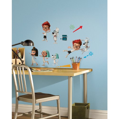 0885461406222 - ROOMMATES RMK2630SCS MR. PEABODY AND SHERMAN PEEL AND STICK WALL DECALS