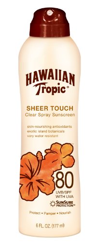 0885474142179 - HAWAIIAN TROPIC SHEER TOUCH SPF80 SUNBLOCK CONTINUOUS SPRAY, 6-FLUID OUNCE BOTTLES (PACK OF 3)