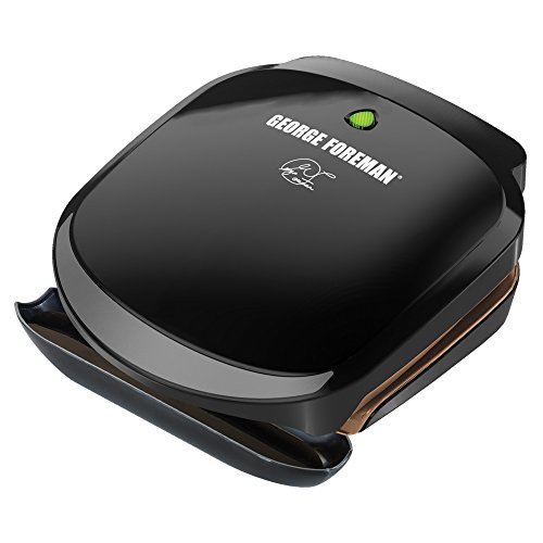 8854784213635 - GEORGE FOREMAN GR136B 2-SERVING CLASSIC PLATE GRILL, BLACK