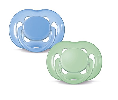 0885485482097 - PHILIPS AVENT FREEFLOW PACIFIER BPA, FREE BLUE / GREEN, 6-18 MONTHS (PACK OF 2)