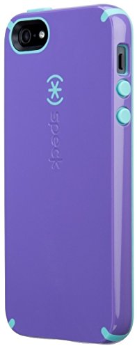 0885486489309 - SPECK SPK-A0830 CANDYSHELL COVER FOR IPHONE 5 & 5S - 1 PACK - AT&T PACKAGING - PURPLE GRAPE / POOL BLUE