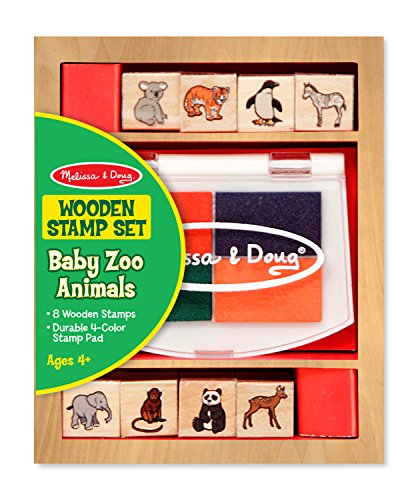 0885486940176 - MELISSA & DOUG BABY ZOO ANIMALS STAMP SET