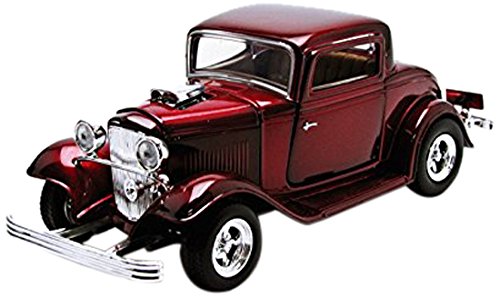 8854901601147 - 1932 FORD COUPE BLACK 1:24 DIECAST MODEL CAR MOTORMAX (COLOR MAY VARY) DIECAST CAR MODEL