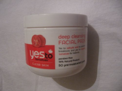 8854907389704 - YES TO DEEP CLEANSING FACIAL PADS, TOMATOES, 50 COUNT