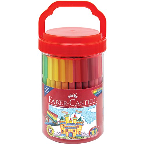 0885494180366 - FABER-CASTELL - CONNECTOR PENS BUCKET (50 MARKERS) - PREMIUM ART SUPPLIES FOR KIDS