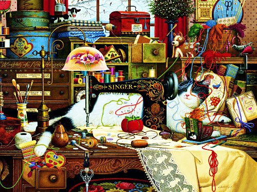 0885496787990 - BUFFALO GAMES CHARLES WYSOCKI CATS, MAGGIE THE MESSMAKER - 750PC JIGSAW PUZZLE