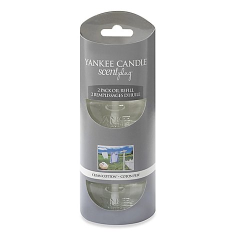 0885497386048 - YANKEE CANDLE CLEAN COTTON ELECTRIC PLUG IN REFILLS TWIN PACK