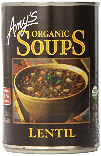0885507095953 - AMY'S ORGANIC SOUPS, LENTIL, 14.5 OUNCE (PACK OF 6)