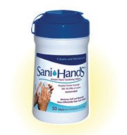 8855175210899 - NICE PAK SANI-HANDS INSTANT HAND SANITIZING WIPES 150 COUNT CANISTER