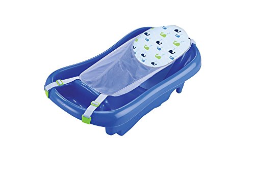 0885519046974 - THE FIRST YEARS SURE COMFORT DELUXE NEWBORN TO TODDLER TUB BLUE