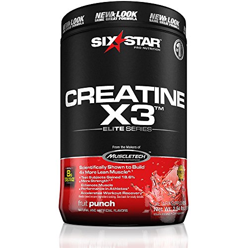 0885522413473 - SIX STAR PRO NUTRITION ELITE SERIES CREATINE X3 2.53LB FRUIT PUNCH US (PACKAGING MAY VARY)