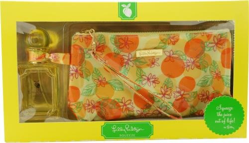 0885524263564 - LILLY PULITZER SQUEEZE BY LILLY PULITZER FOR WOMEN EAU DE PARFUM SPRAY 1.7 OZ & COSMETIC BAG