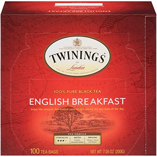 0885526792185 - TWININGS TEA, ENGLISH BREAKFAST, 100 COUNT, 7.05 OZ